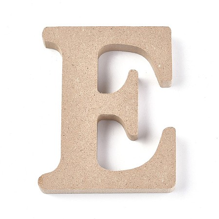 Letter Unfinished Wood Slices LS-DIY-WH0162-62E-1