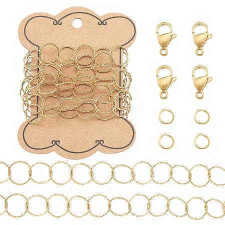 1M 304 Stainless Steel Ring Rolo Chains STAS-TA0006-32-1