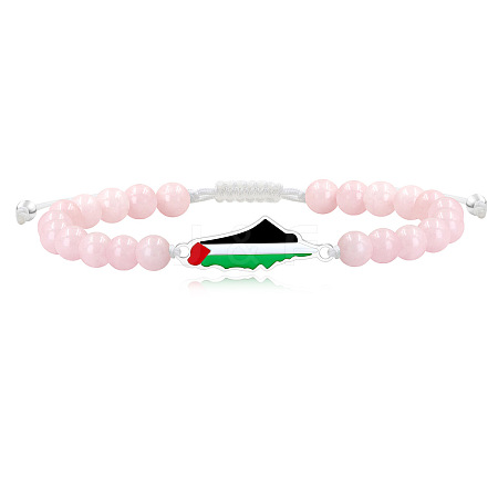 Palestine Map 304 Stainless Steel Enamel Link Bracelets FS-WGEA228-20-1
