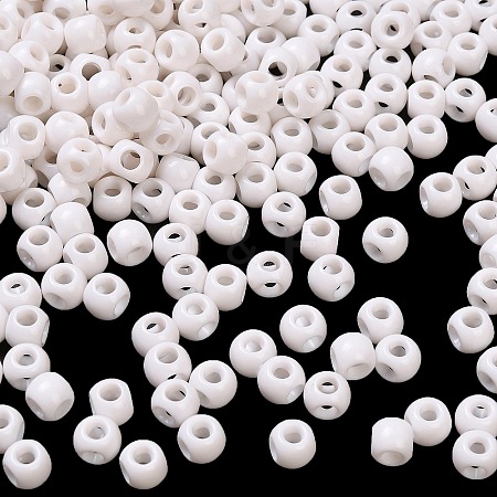 Opaque Acrylic Beads OACR-P032-10B-01-1