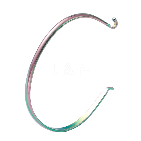 Ion Plating(IP) 304 Stainless Steel Cuff Bangle Making LS-STAS-H154-01MC-1