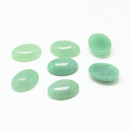 Natural Green Aventurine Gemstone Cabochons G-T020-13x18mm-08-1