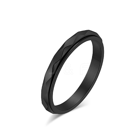 304 Stainless Steel Rotating Finger Rings FS-WGA316C-19-1