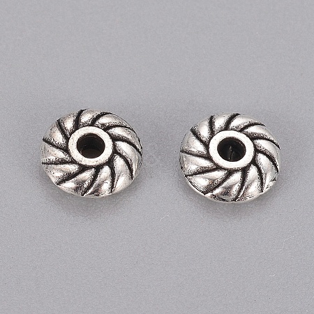 200Pcs Tibetan Style Alloy Spacer Beads TIBEB-ZF0001-01AS-1