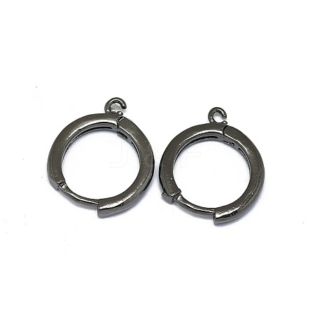 Brass Huggie Hoop Earring Findings LS-PALLOY-F249-19B-1