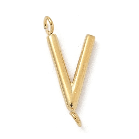 304 Stainless Steel Letter Connector Charms LS-STAS-M108-01G-22-1
