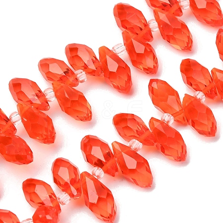 Crystal Glass Beads Strands GLAA-D033-40-1