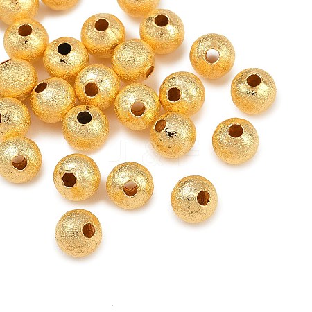 Textured Brass Beads KK-P309-01A-G-1