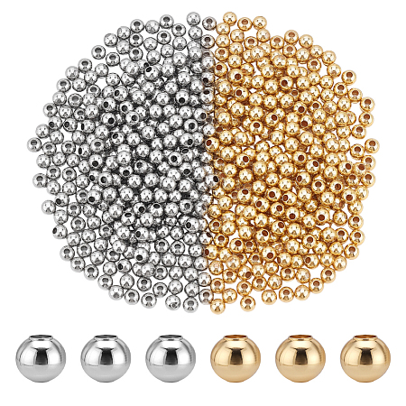 Brass Round Spacer Beads KK-PH0013-75B-1