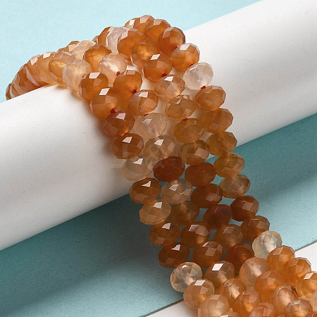 Natural Banded Agate/Striped Agate Beads Strands G-E605-A02-02H-1