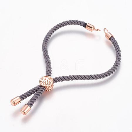 Nylon Cord Bracelet Making MAK-P005-04RG-1