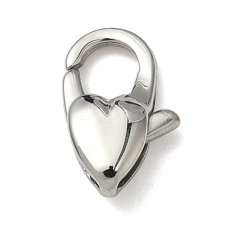 304 Stainless Steel Lobster Claw Clasps STAS-D069-03B-P-1
