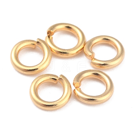 Rack PlatingBrass Open Jump Rings X-KK-O139-18I-G-1