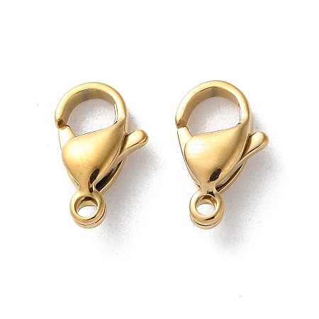 304 Stainless Steel Lobster Claw Clasps STAS-V007-01C-G-1