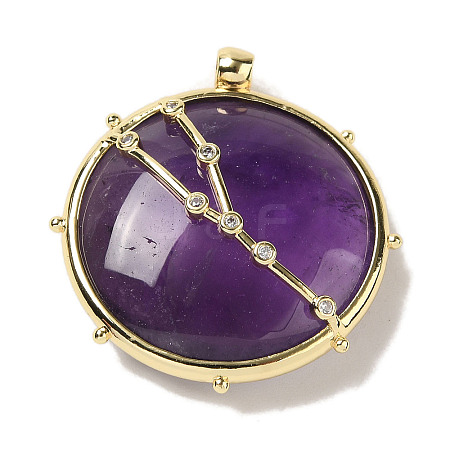 Constellation Natural Amethyst Pendants G-A300-E04-1