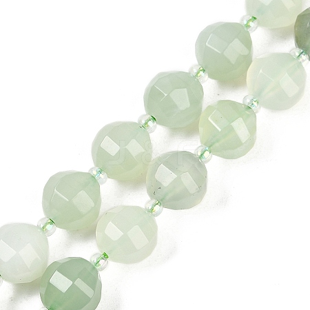 Natural New Jade Beads Strands G-G182-B07-05-1