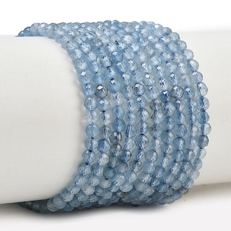 Natural Devil Blue Aquamarine Beads Strands GG-CBAF158-D01-02-1
