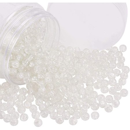 Spray Painted Crackle Glass Beads CCG-PH0002-15-1
