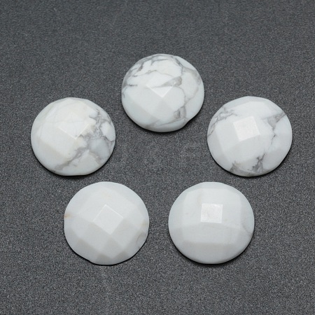 Natural Howlite Cabochons G-P393-P04-14.5mm-1