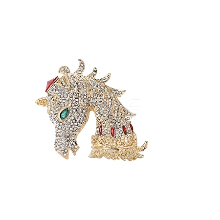 Unicorn Alloy Rhinestone Brooches for Backpack Clothes PW-WG1FA15-01-1