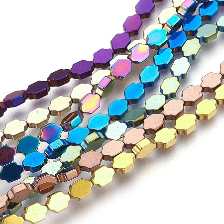 Electroplated Non-magnetic Synthetic Hematite Beads Strands G-P392-D-1