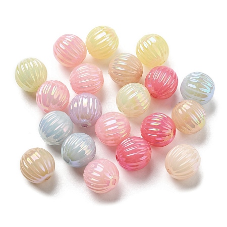 Imitation Jelly and Luminous Acrylic Beads JACR-Q057-06-1