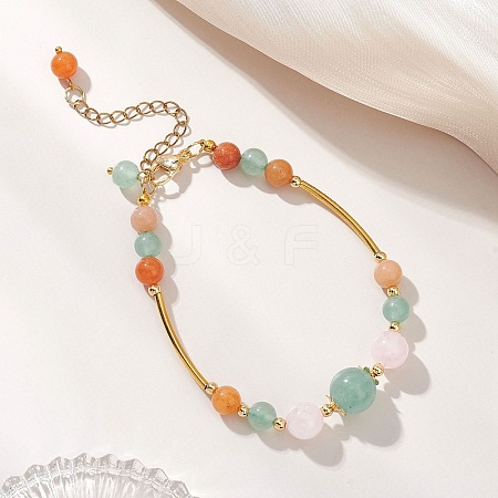 Adjustable Natural Rose Quartz BJEW-JB13034-1