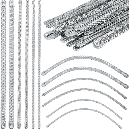 Gorgecraft 30Pcs 3 Styles Carbon Steel Spiral Corset Boning Stay FIND-GF0005-98-1