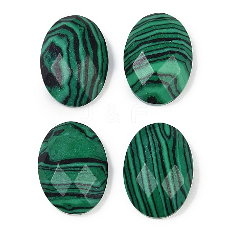 Synthetic Malachite Cabochons G-G760-A14-1