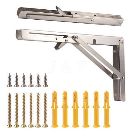 304 Stainless Steel Folding Shelf Brackets SW-TAC0001-15P-1