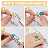 1Pc Adjustable 925 Silver Ring Adjustable Ring Findings FIND-DC0006-64G-4