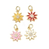 Brass Micro Pave Clear Cubic Zirconia Charms CU-CBADD0C-08G-1
