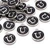 Platinum Plated Alloy Charms LS-ENAM-S118-02U-P-4