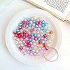 AB Color Plated Transparent Acrylic Beads OACR-I015-13-1