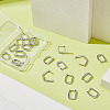 10 Pairs Brass Huggie Hoop Earrings EJEW-ME0001-08P-4