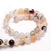 Natural Agate Round Beads Strands G-E321C-6mm-01-2