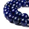 Natural Lapis Lazuli Round Beads Strands G-I181-10-4mm-5