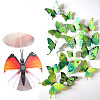 Artificial Plastic Butterfly Decorations DJEW-WH0001-01B-1
