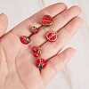 6Pcs 6 Style Brass Enamel Charms KK-SZ0004-04-3