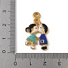 304 Stainless Steel Enamel Pendants STAS-Z153-07G-02-3