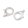 Brass Lobster Claw Clasps KK-H287-08F-P-2