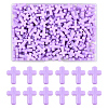 200Pcs Opaque Acrylic Beads SACR-FS0001-39F-1