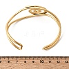 304 Stainless Steel Cuff Bangles for Women BJEW-P387-03G-5