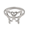 Non-Tarnish Classic 201 Stainless Steel Finger Rings RJEW-G278-28P-2