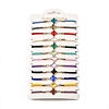 12Pcs 12 Colors Polyester Bracelets BJEW-P340-13F-G-1