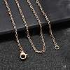 304 Stainless Steel Cable Chain Necklace Making X-STAS-P045-01RG-A-4