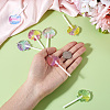 14Pcs 7 Colors Gradient Color Transparent Resin Big Pendants FIND-TA0004-65-5