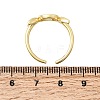 Brass Open Cuff Rings for Women RJEW-K322-01G-5