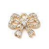 Brass Micro Pave Cubic Zirconia Pendants KK-P301-03B-G-1