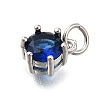 Brass Pave Cubic Zirconia Pendants KK-V002-23P-04-2